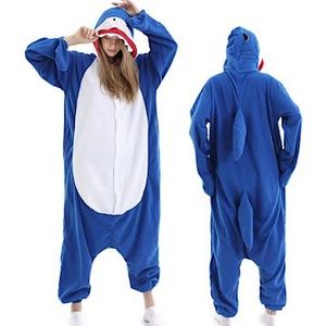 Fleece shark onesie